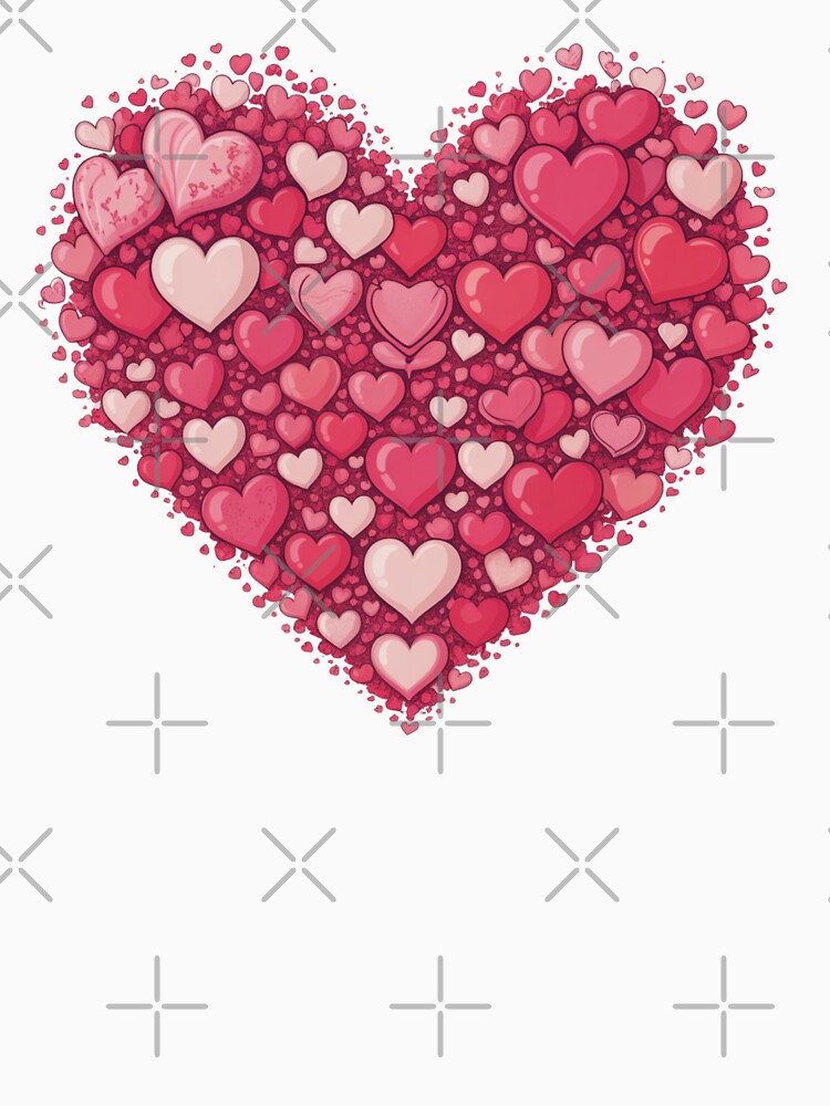 Valentine's Day Heart Sublimation Design Romantic Flirty Watercolor by ZACK ART