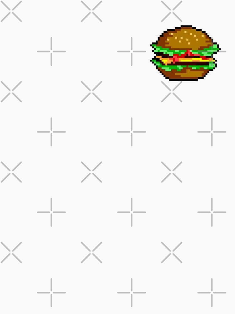 Pixel art cheeseburger by Gabriele Marcucci