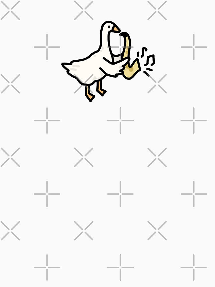 Cute Saxophone Goose Duck Playing Jazz by bassoongirl123