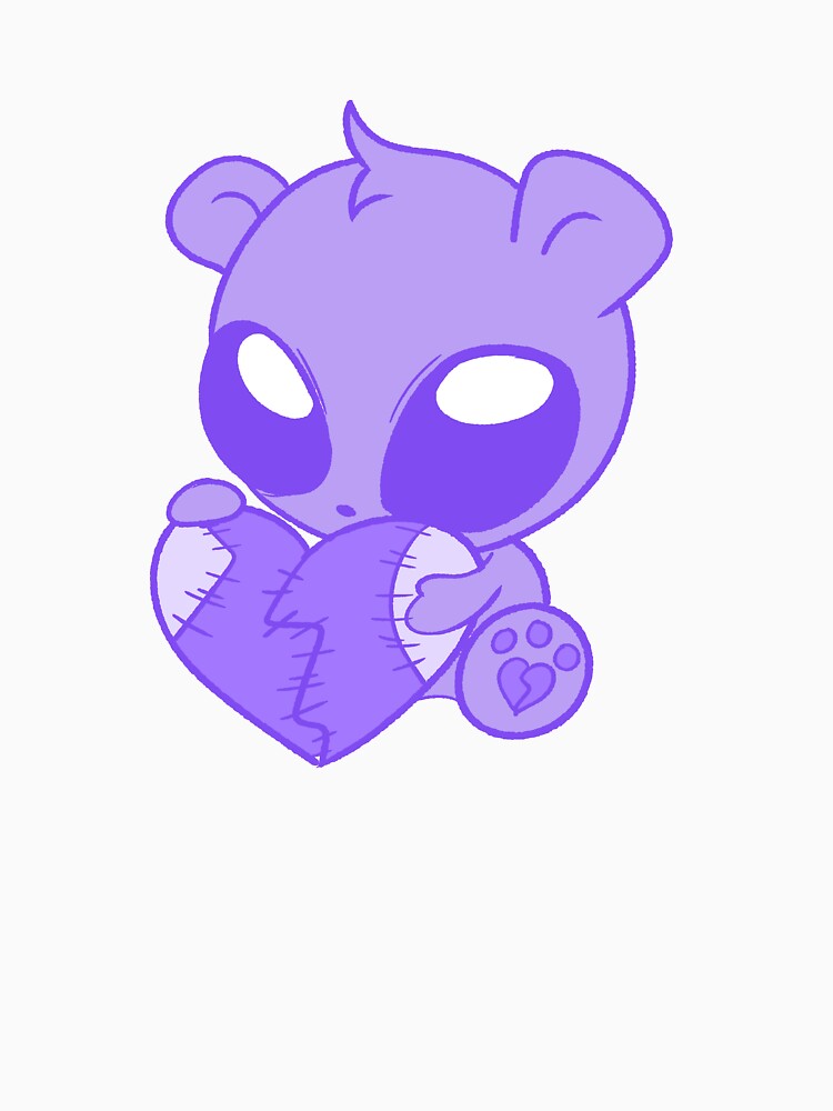 Broken Hearted Bear (purple) by gross-girl99