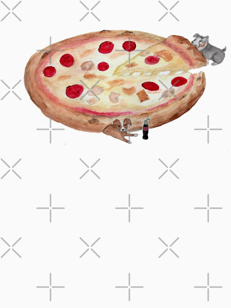 Puppies and Pizza by Marquerita