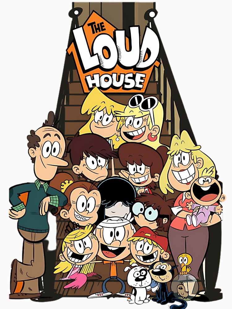 Funny Big Vintage Cartoon House Busy in Family by CheekyViviana