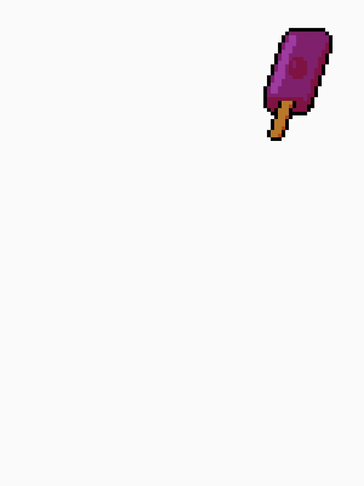 Pixel Grape popsicle - pixel food art by LittleFoodShop