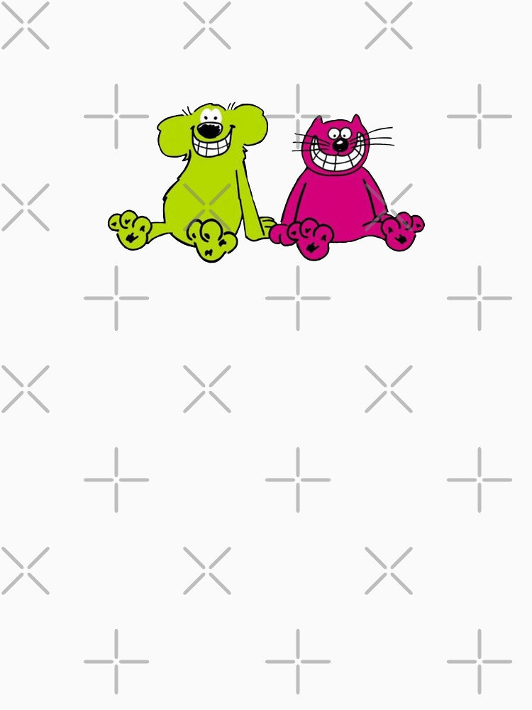 Roobarb and Custard Cartoon Dog and Cat by davedonut