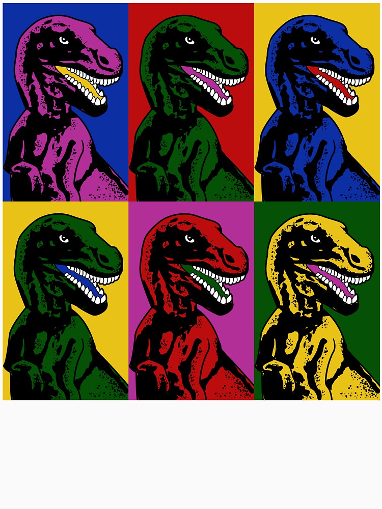 Dinosaur Pop Art by Michael Brian