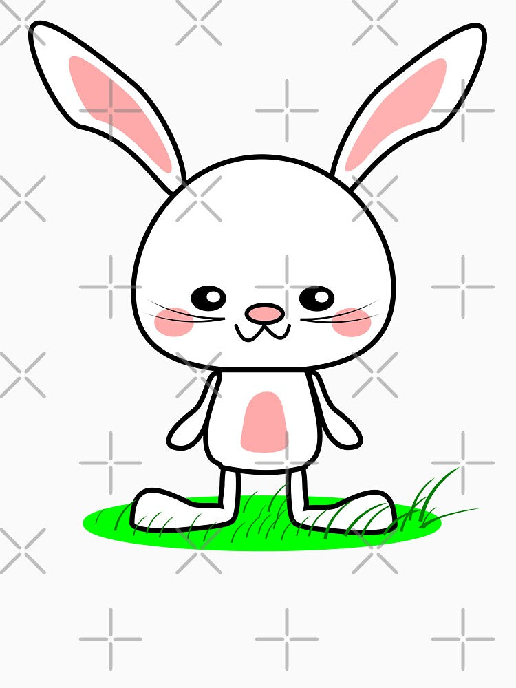 Kawaii White Bunny Rabbit by lovelyandcute