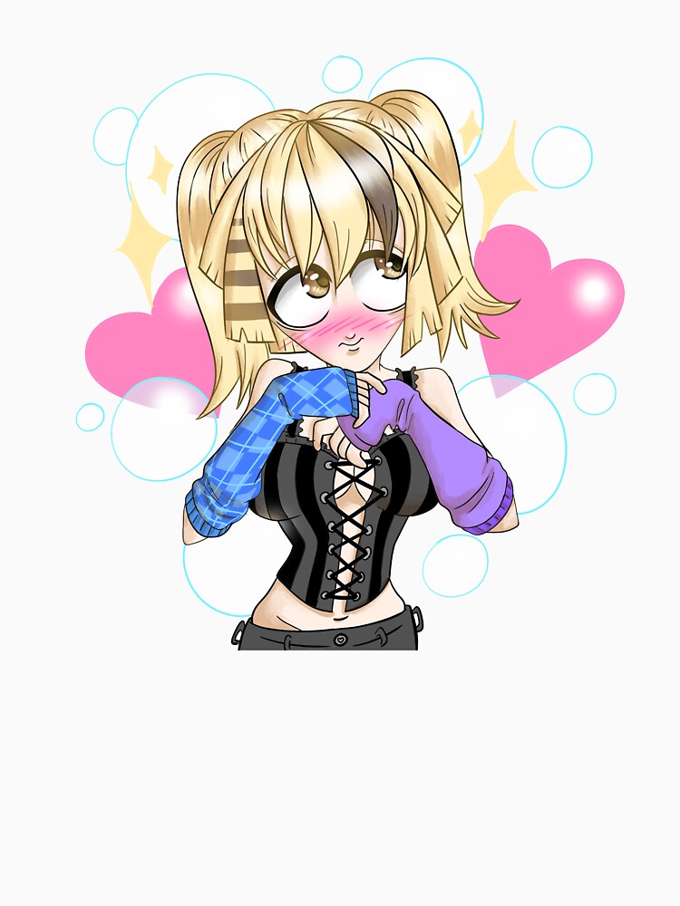 Y2K Goth Anime Girl by gross-girl99