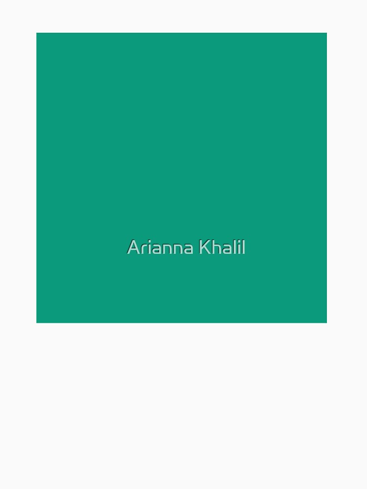Solid Bright Teal by Arianna Khalil
