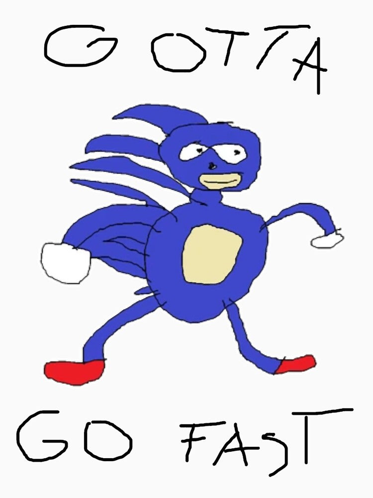 Gotta go fast Sanic Funny Meme Classic by dzilahscharrf