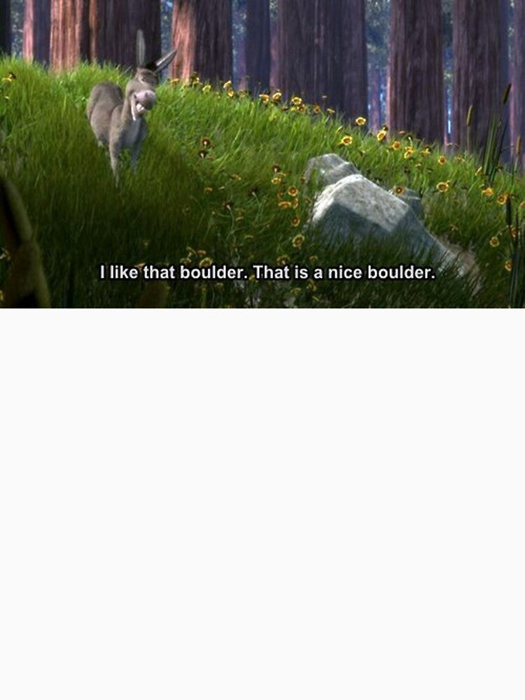 Donkey I like that Boulder, That is a nice boulder. by reesls
