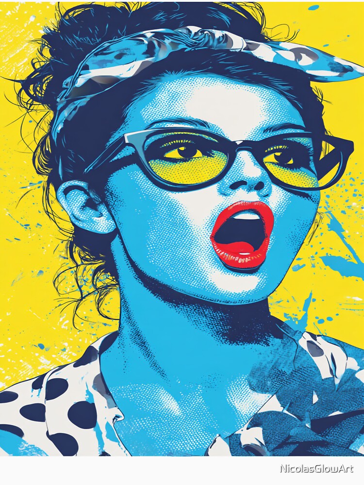 Pop Art Girl Style, Wall Art by NicolasGlowArt