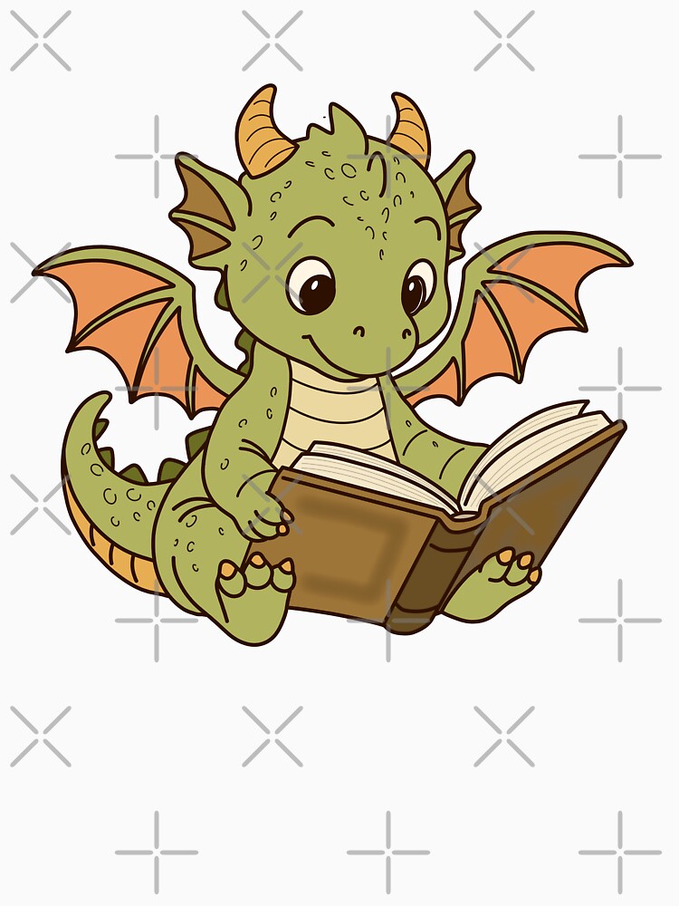 Dragon reading by Neadoodles