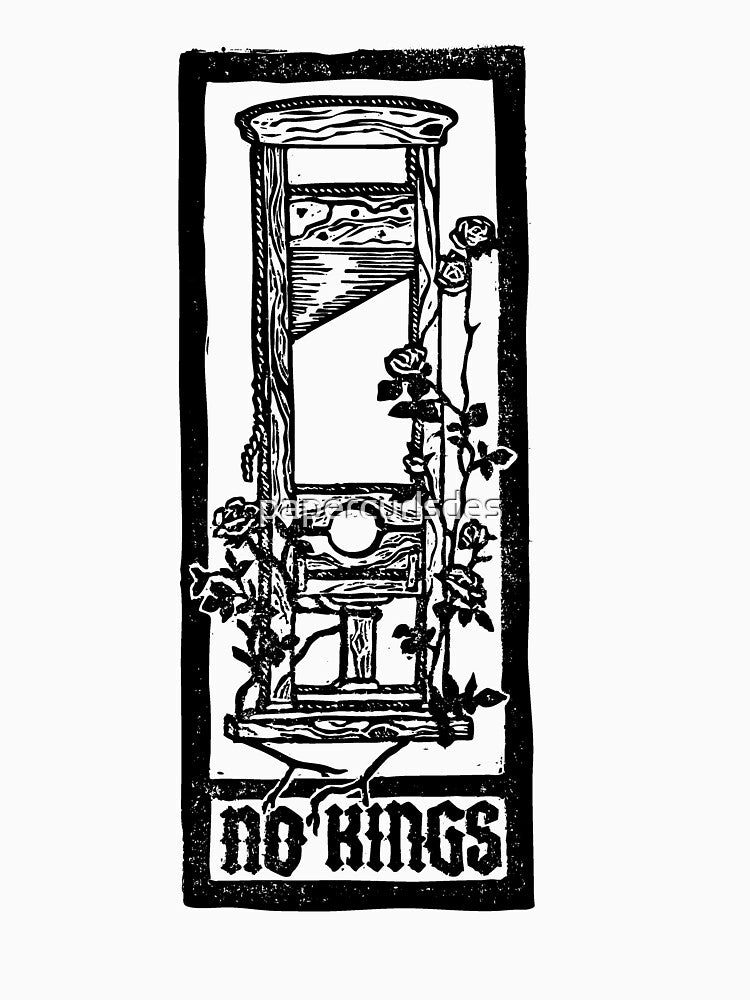 No Kings Block Print by papercurlsdesign