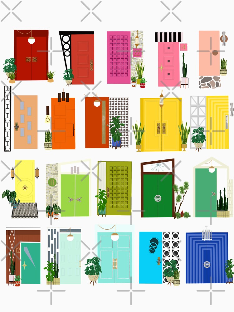 Mid Century Modern Rainbow Doors by jenbucheli
