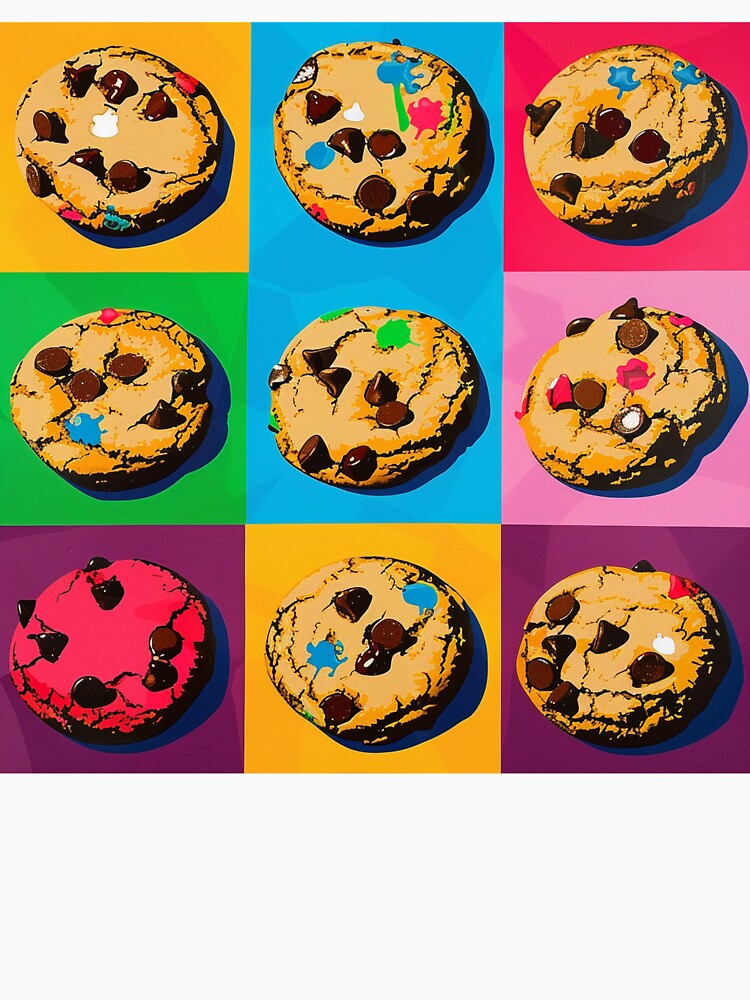 Chocolate Chip Cookies Pop Art 5 by AstroRisq