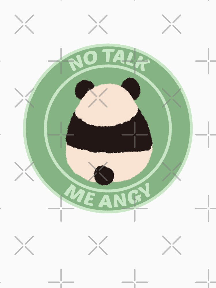 No Talk Me Angy Cute Panda by coronyas