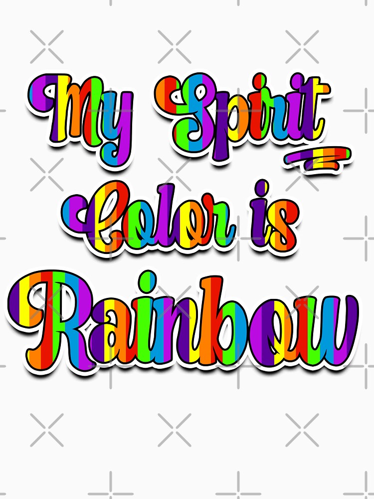 My Spirit Color is Rainbow - Cool plain color spirit colours designed by ozcushions by ozcushions