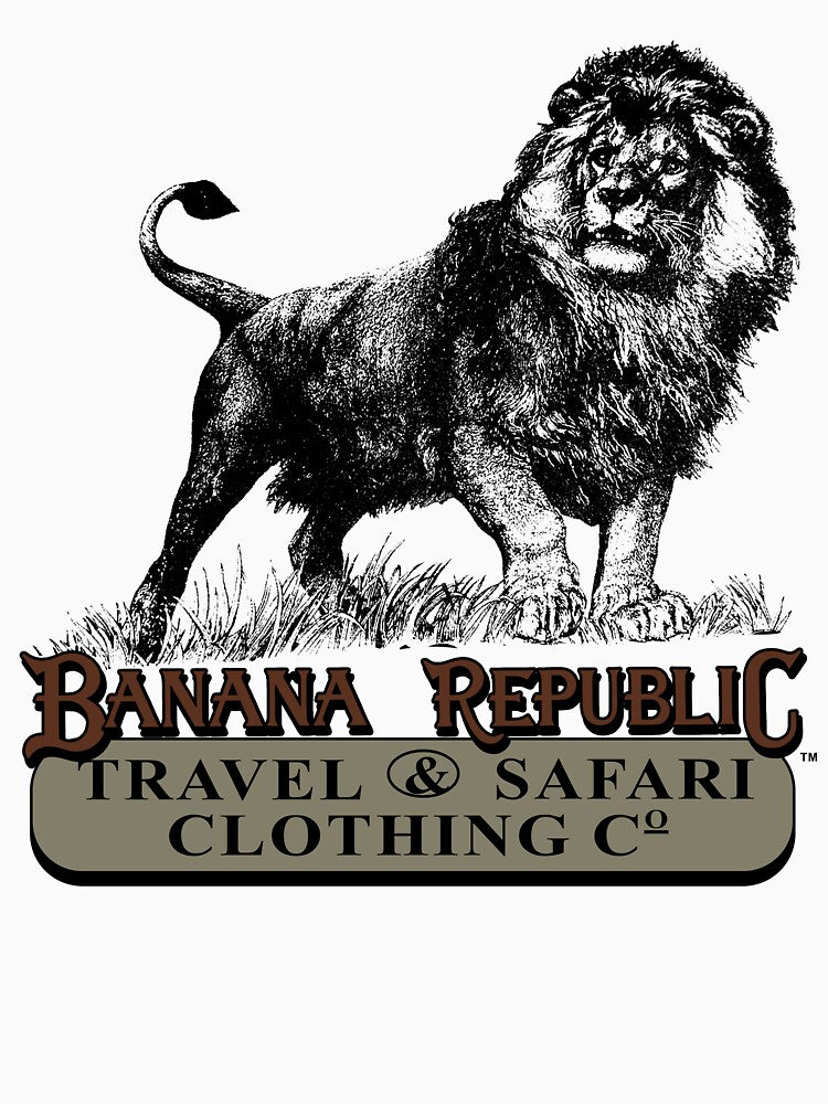 Vintage Banana Republic Travel n Safari Lion by WilliamMatta