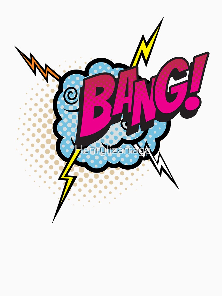 Bang, Comic, Comic Expressions, Pop Art, Pop Art Designs, Red, Yellow, Expressions, Pop Art Expressions, Pop Art Bubbles, by Henrylizarraga