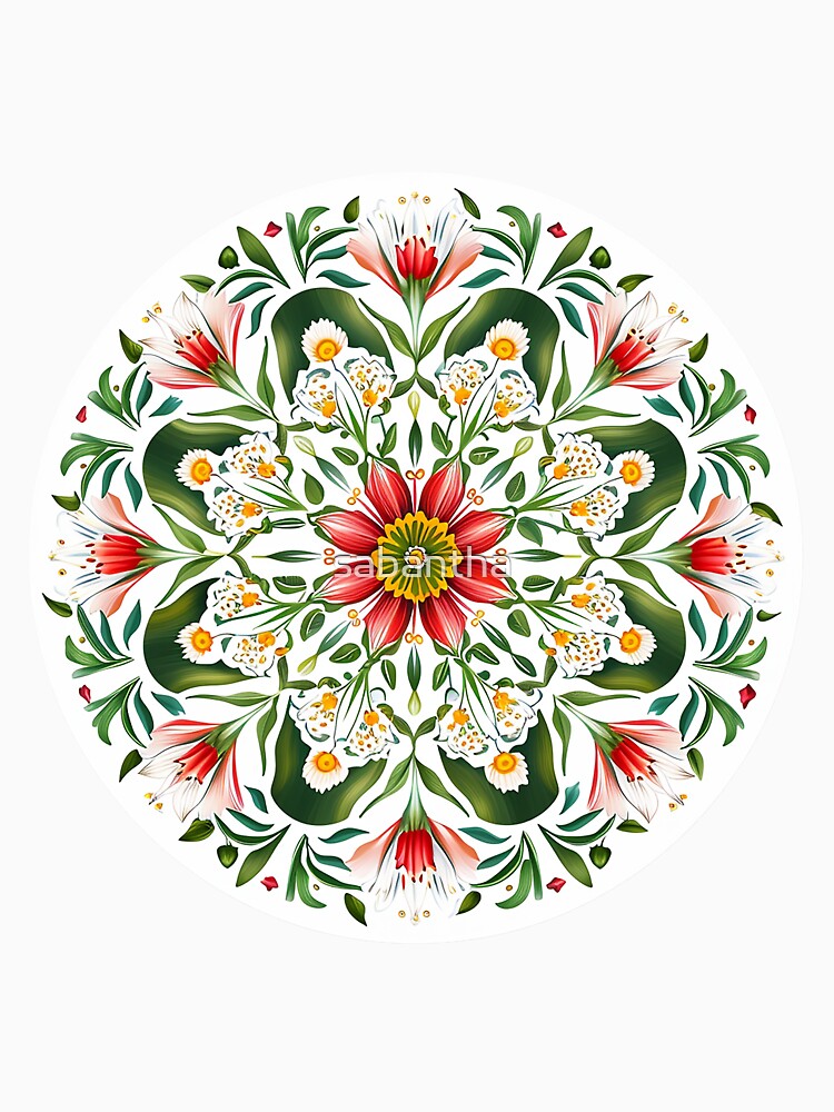 Krejmina - Mandala of flowers (12/24) by sabantha
