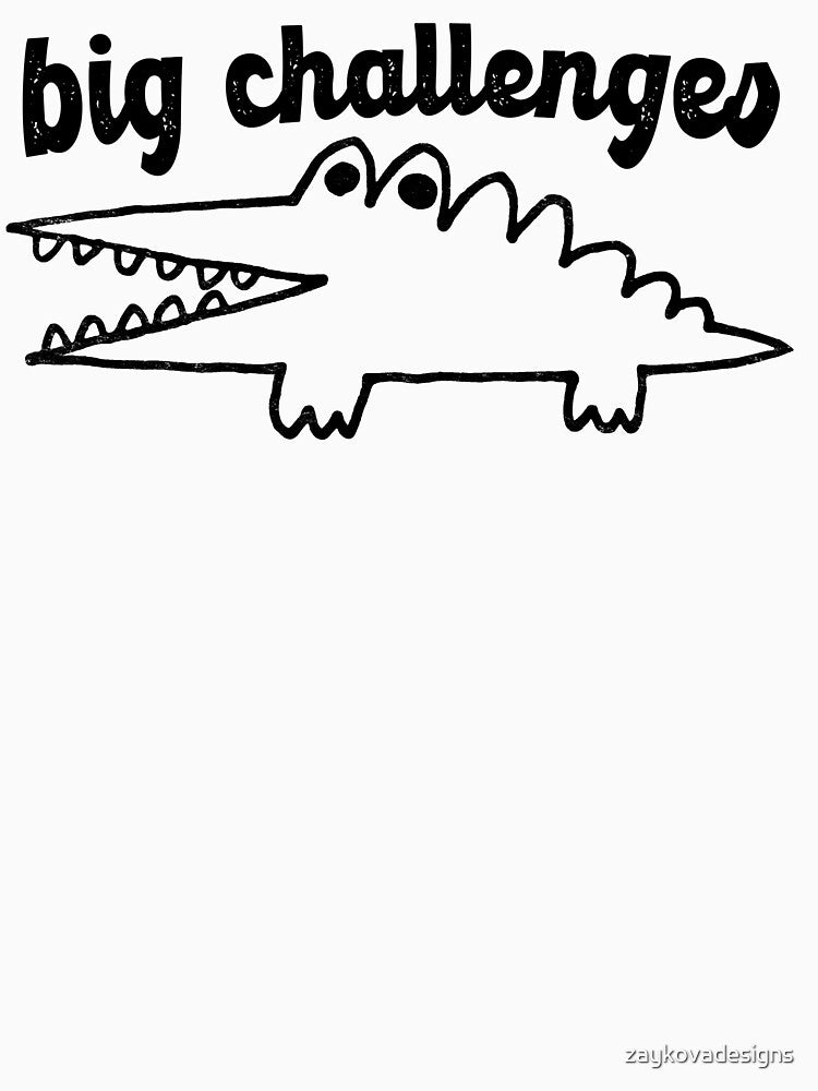 Vintage Big Challenges Alligator by zaykovadesigns
