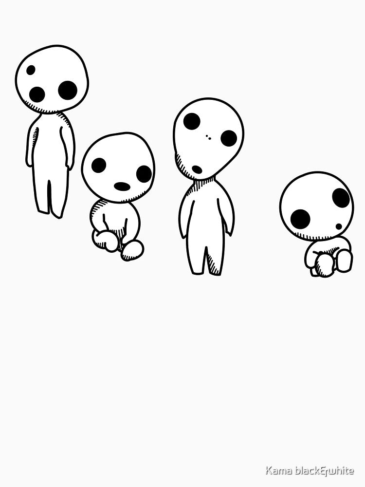 kodama by Kama black&white