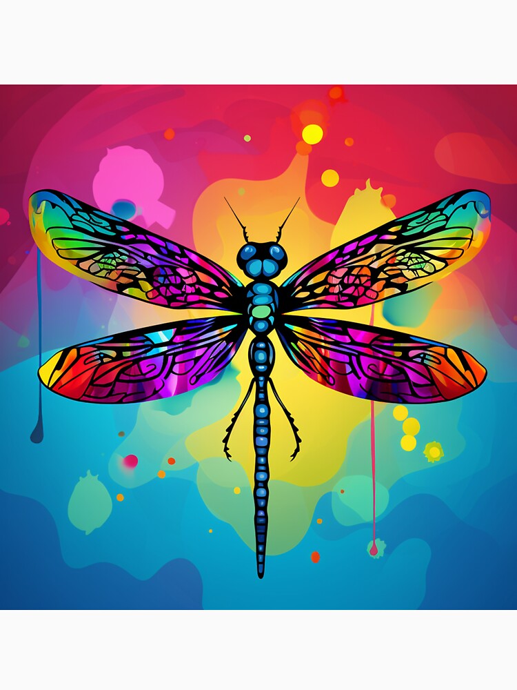 Dragonfly Pop Art 4 by AstroRisq