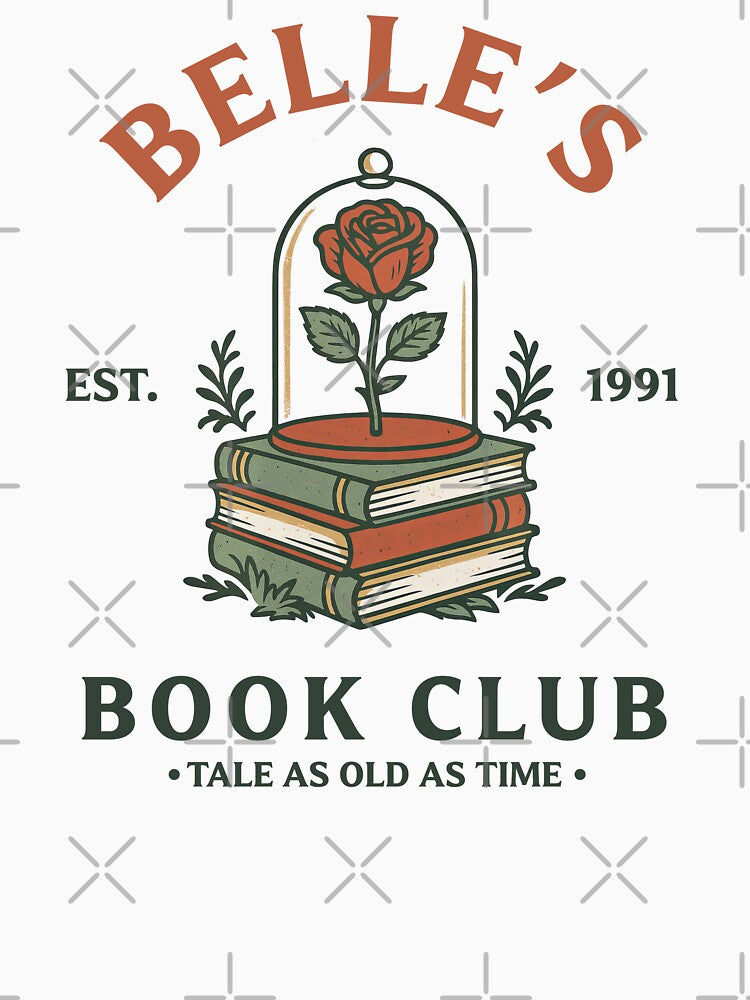 Belle’s Book Club – Beauty and the Beast Inspired Design for Book Lovers by magrodanny