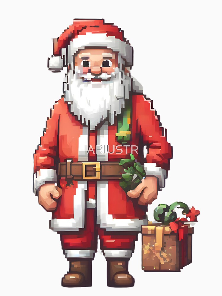 Pixel Art Christmas Santa by ARIUSTR