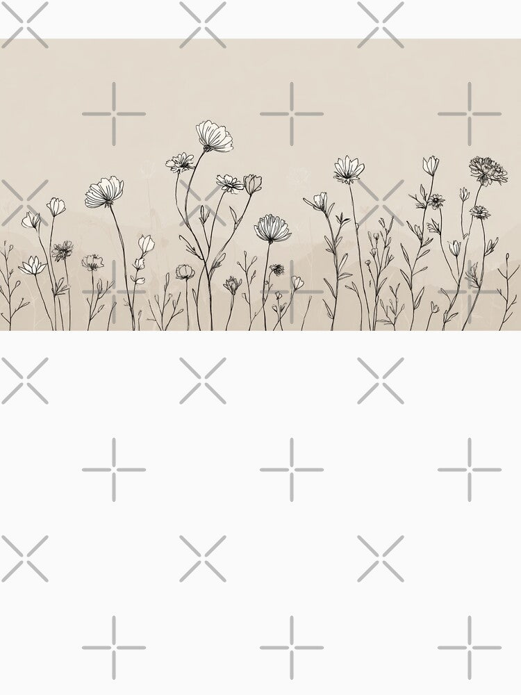 Floral sketches on plain by anytka