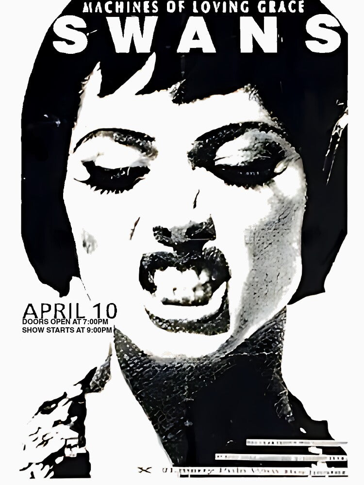 Swans T-shirt -  Tour Flyer by Sovietmovies