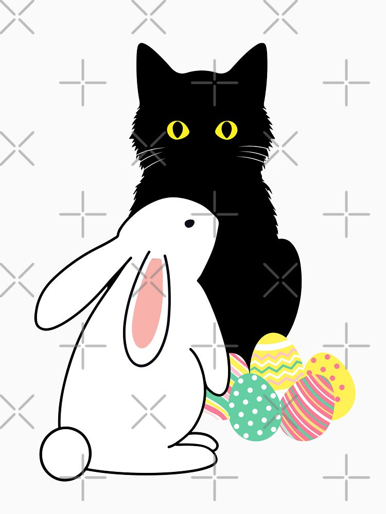 Easter Bunny Meets the Big Cat Egg Hunter by GoblinBoutique