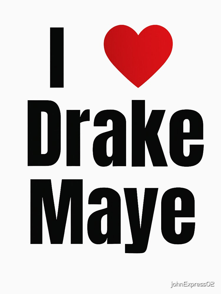 I Love Drake Maye Shirt – Fan Support Tee – Heart Design by johnExpress02