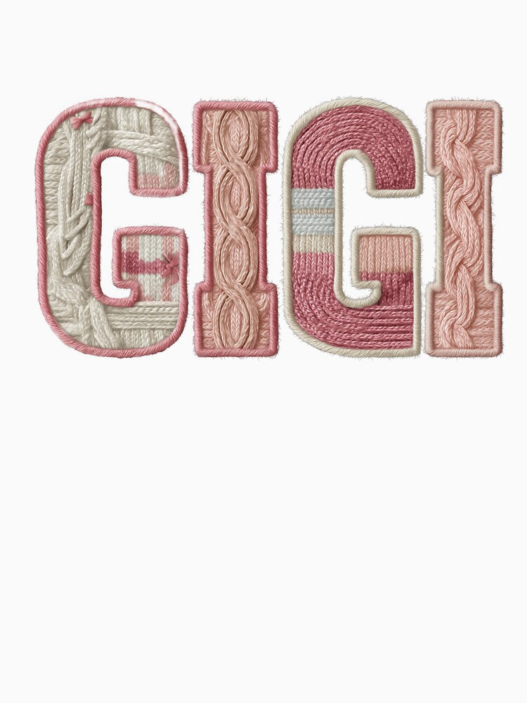 GIGI – Cozy Knit Name Design by vividdigits