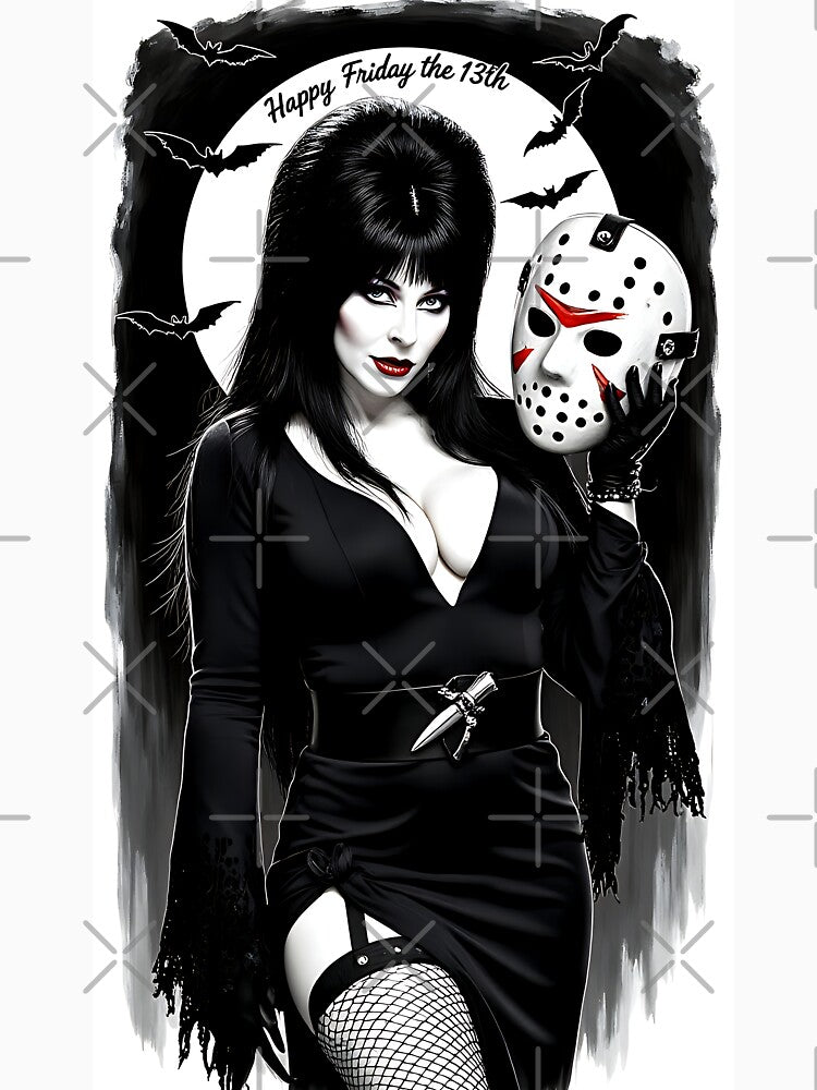 Elvira, Friday the 13th by Digital Dream Art