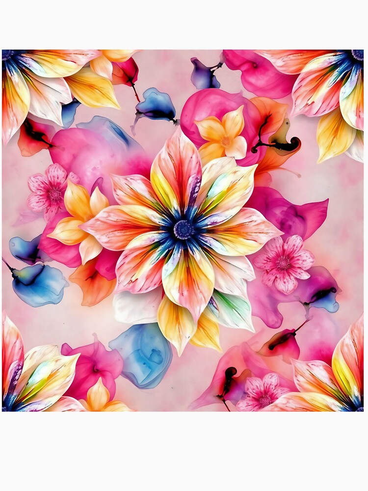 Abstract Watercolor Floral Pattern for Unique Home Decor and Apparel | T-Shirts, Mugs & Stickers, Phone Cases by TheGaliyaStudio