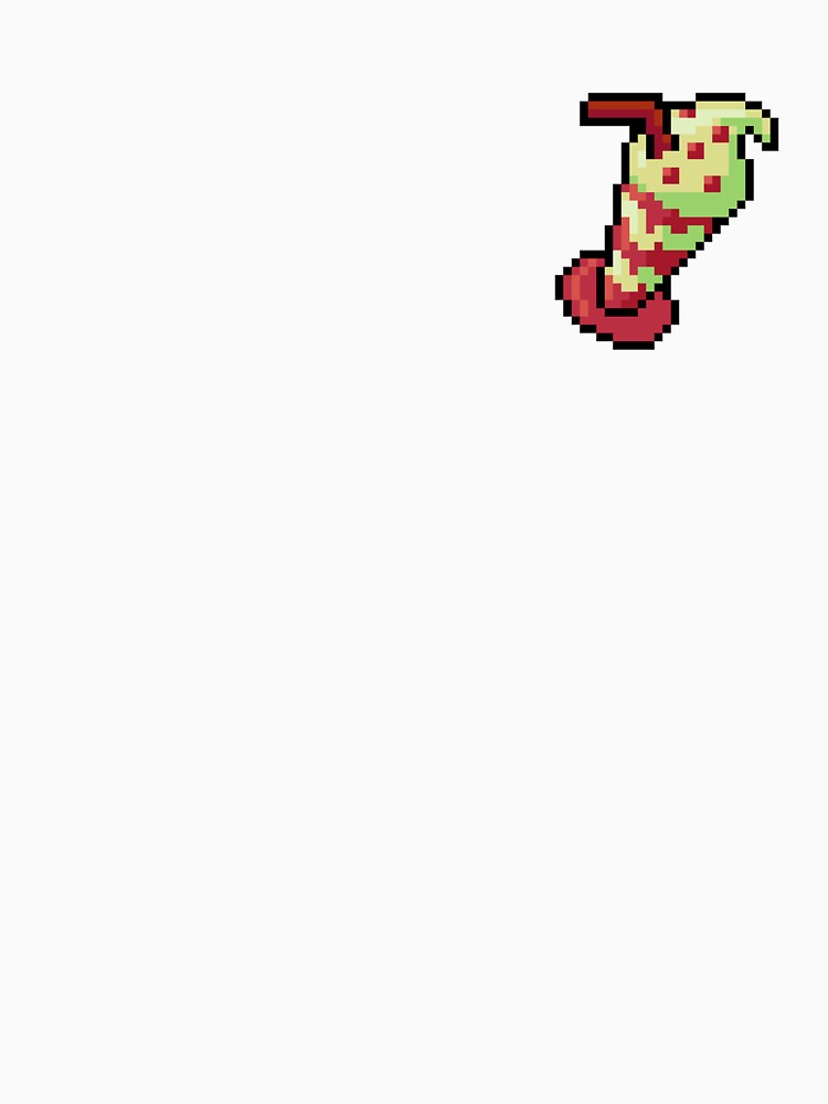 Pixel Strawberry Milkshake - pixel food art by LittleFoodShop