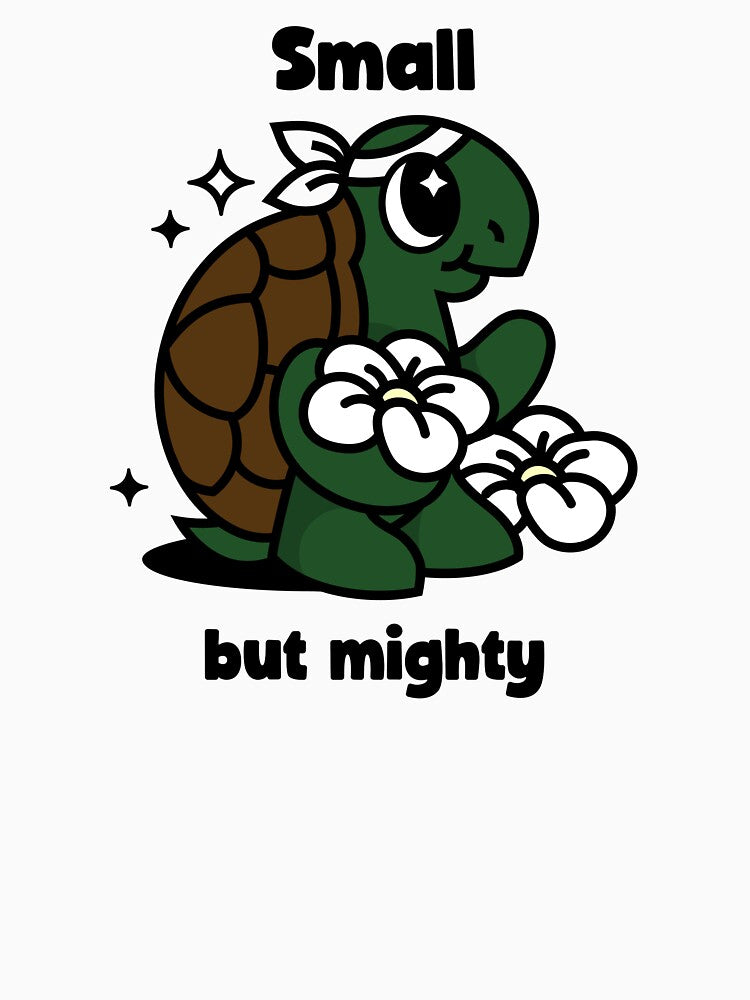 Small but Mighty – Cute Turtle Design by GenesixDesign