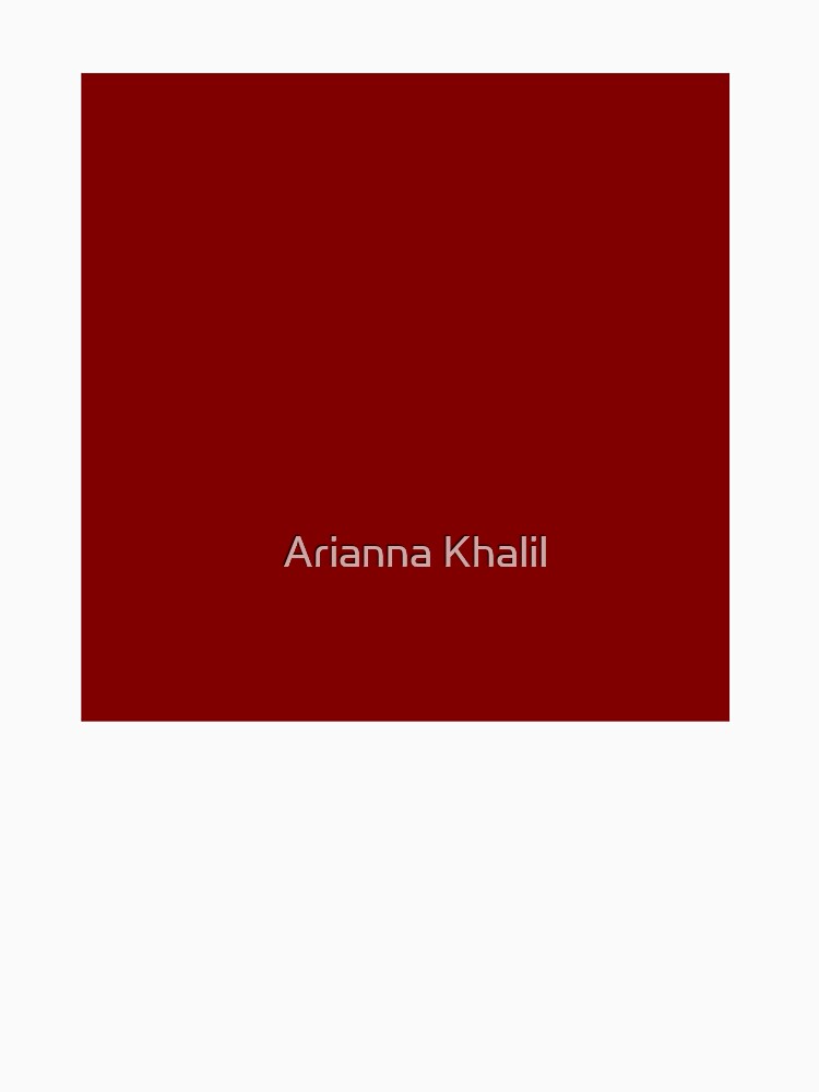 Solid Dark Red by Arianna Khalil