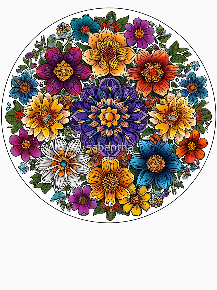 Krejmina - Mandala of flowers (3/24) by sabantha