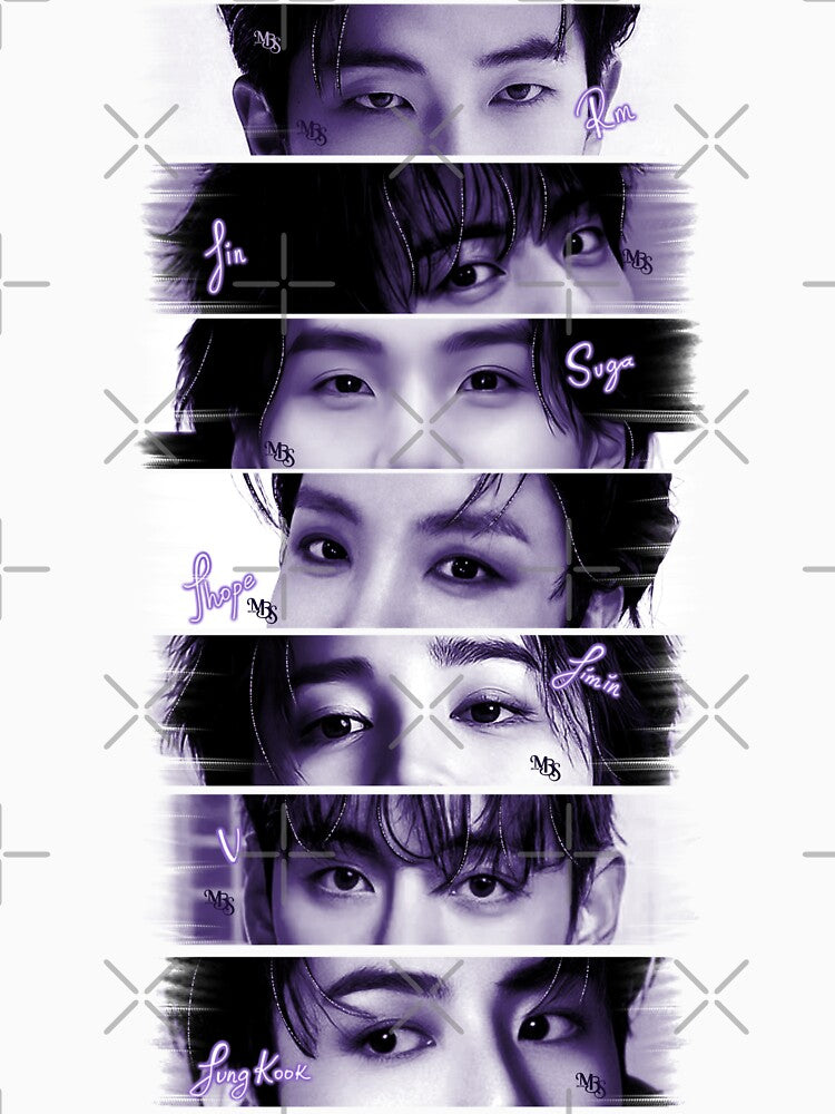 Design inspired by the eyes of the kpop group BTS by mbs-desing