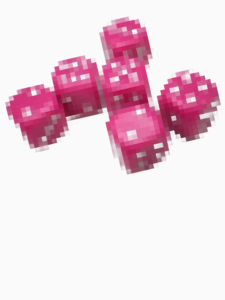 y2k pink pixel dice sticker by cadetgallery