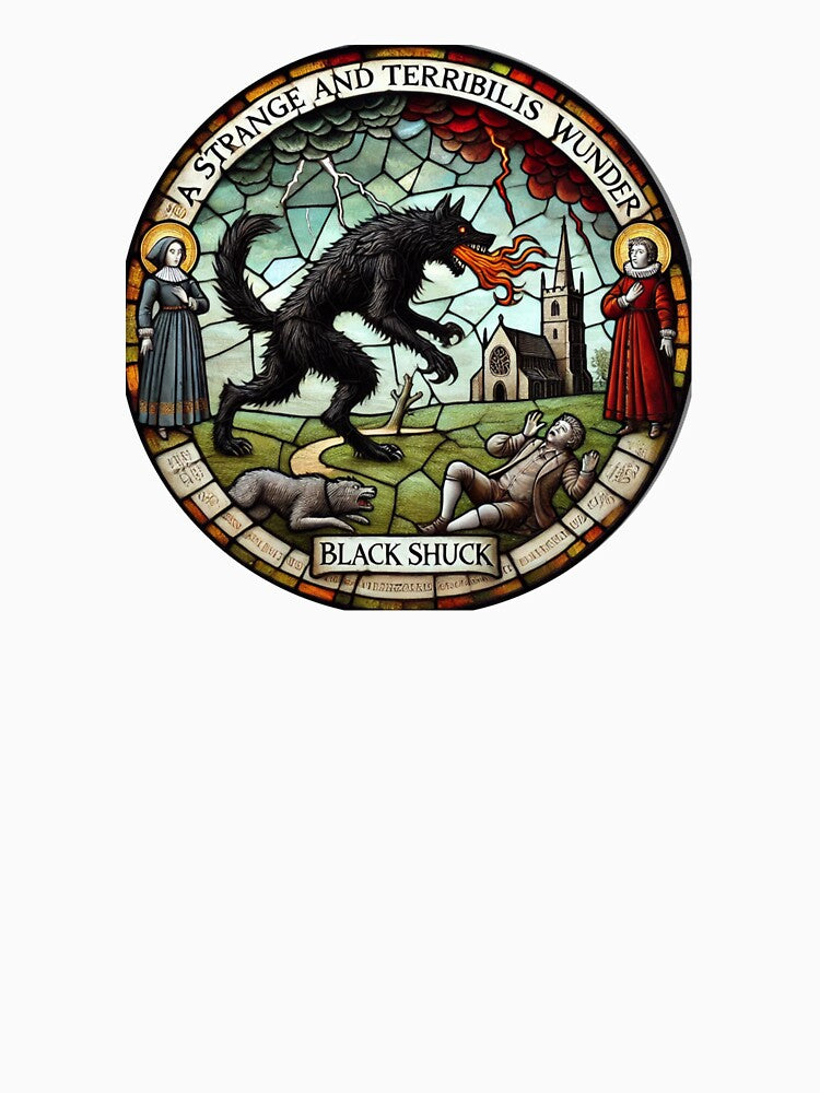 Black Shuck (Stained Glass 2) by FolkFoundry