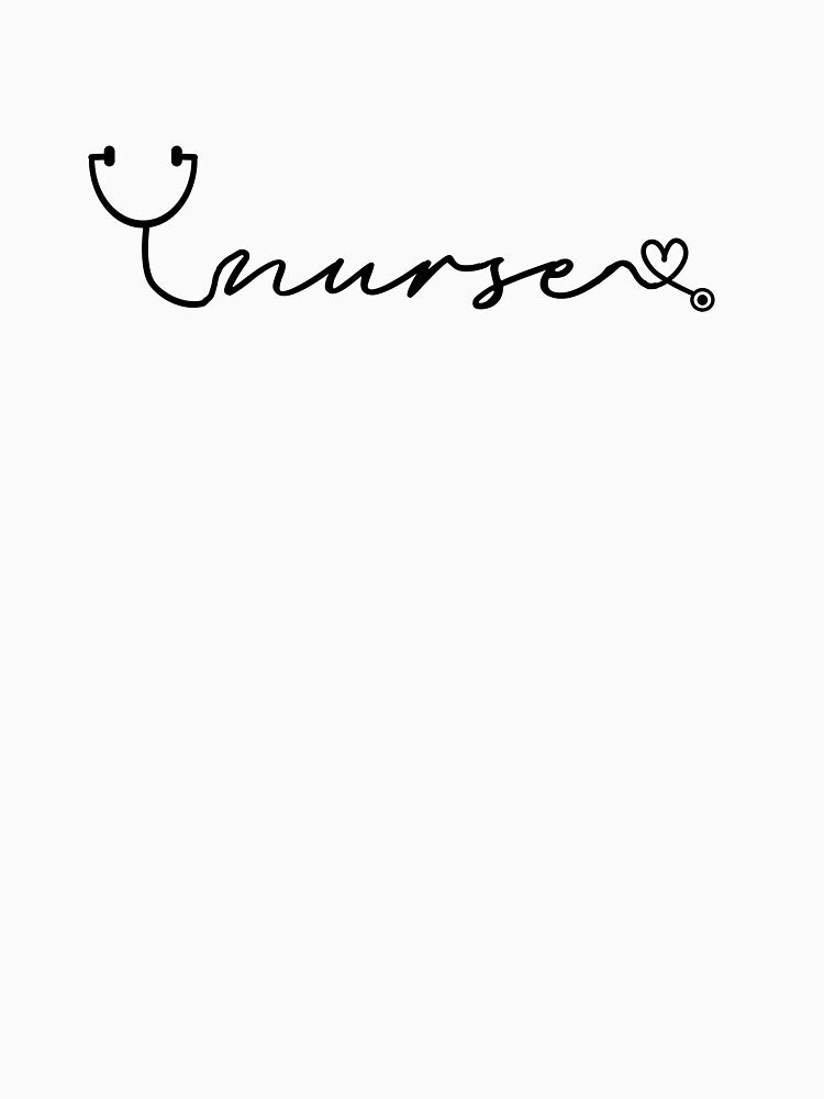 Nurse,minimal Nurse, Nurse Gift, Nurse School Graduation Gift, Nurse Appreciation, Nurses Week Gift, Heart, Gift For Nurse by RonaldDesigner