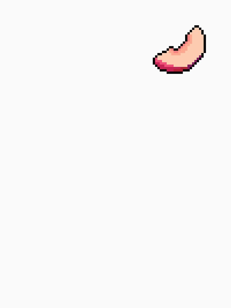 Pixel Peach Slice - pixel food art by LittleFoodShop
