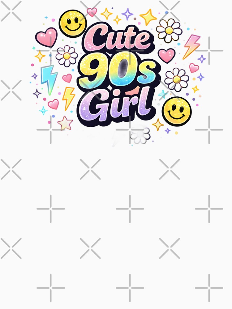 Cute 90s Girl Shirt – Retro 90s Babe Aesthetic Tee | Vintage 1990s Nostalgia Fashion by MEMORY-LN-Tees