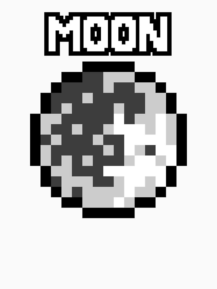 Pixel Art Moon by E-engineering