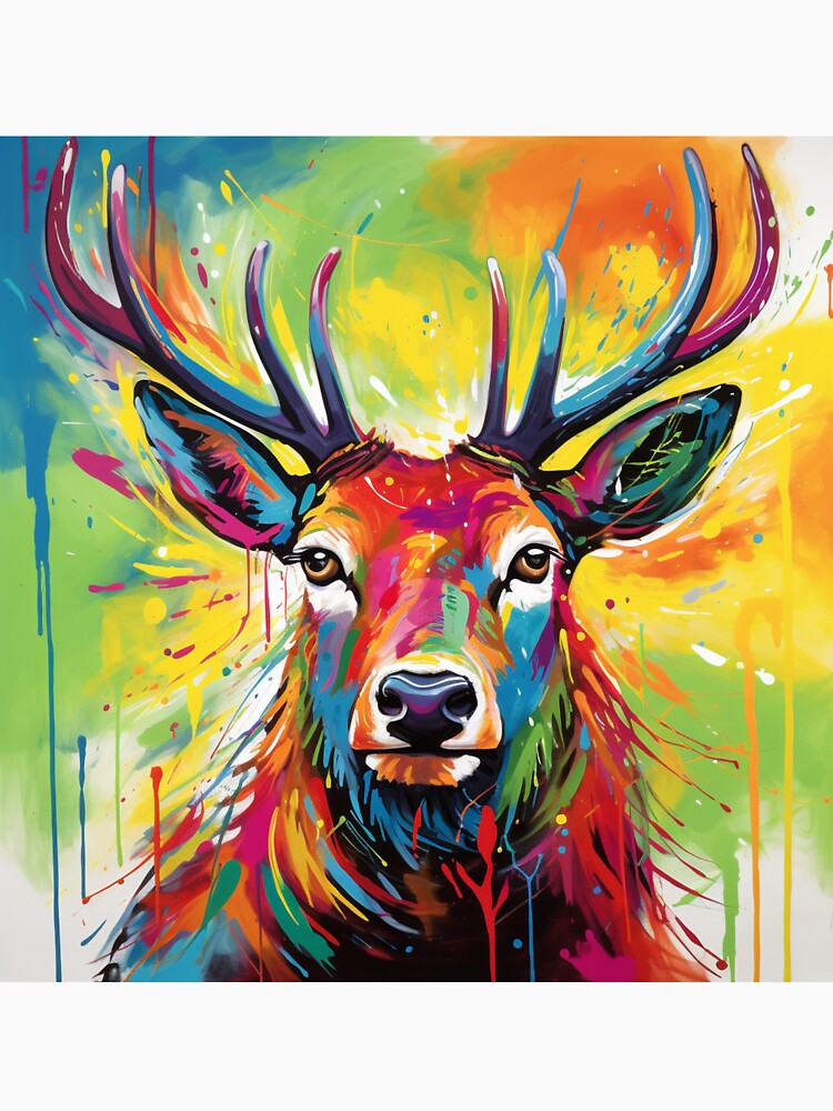 Stag Pop Art 3 by AstroRisq