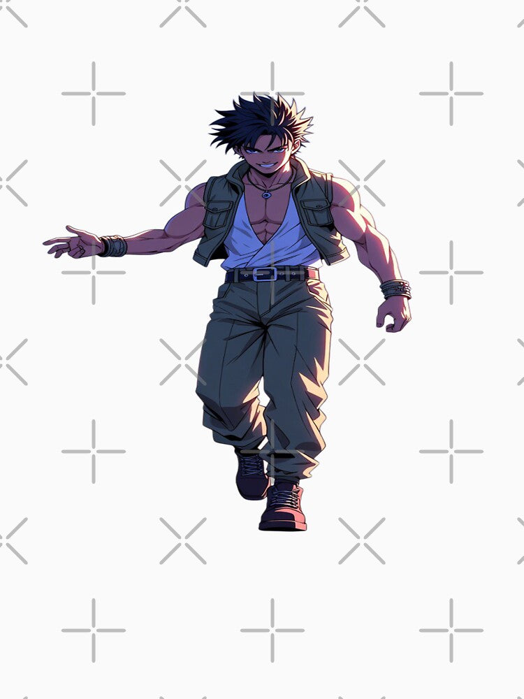 Anime Festival Warrior – Streetwear Muscle Art | Coachella Aesthetic Anime T-Shirt & Sticker by Sushikidsntod