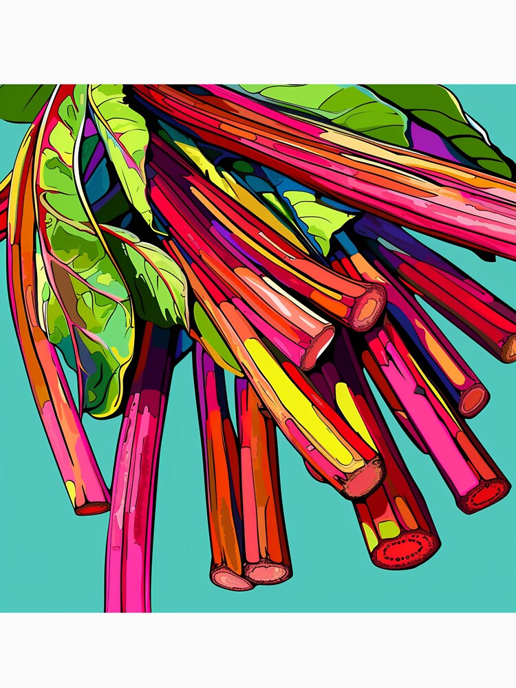 Rhubarb Pop Art 3 by AstroRisq